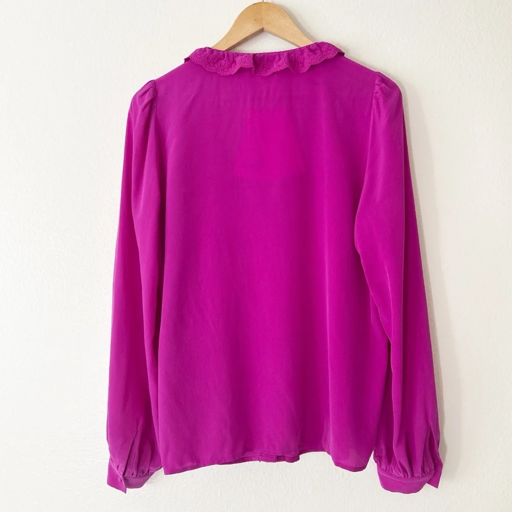 NWT Sezane 100% Silk Rosine Blouse - Picture 6 of 10